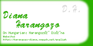 diana harangozo business card
